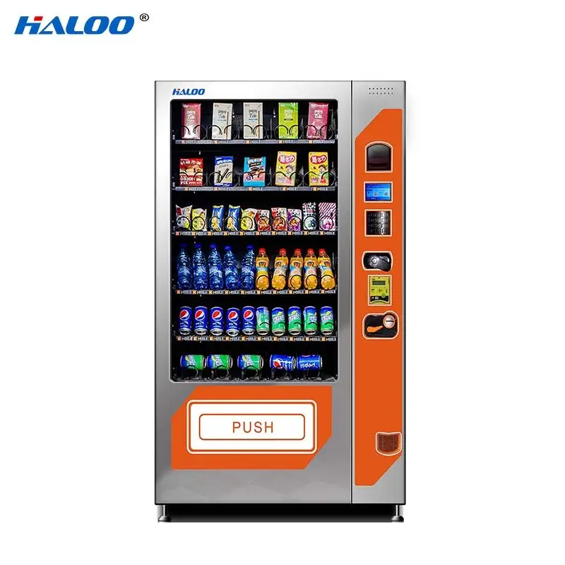 HL-DLE-10C 24-часовой автомат самообслуживания по продаже закусок и напитков 1