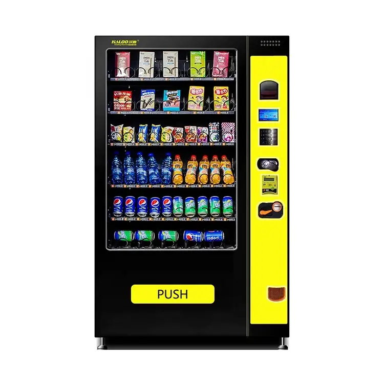China Cheap vending machine snacks and drinks combo cans vending machine with elevator 1