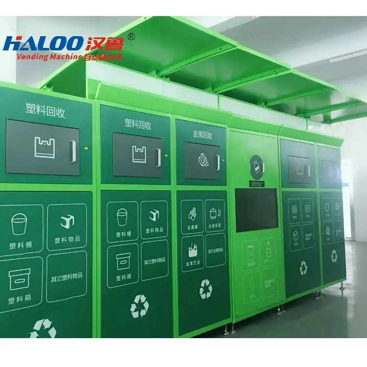 Máquina expendedora de reciclaje de protección del medio ambiente mundial 1