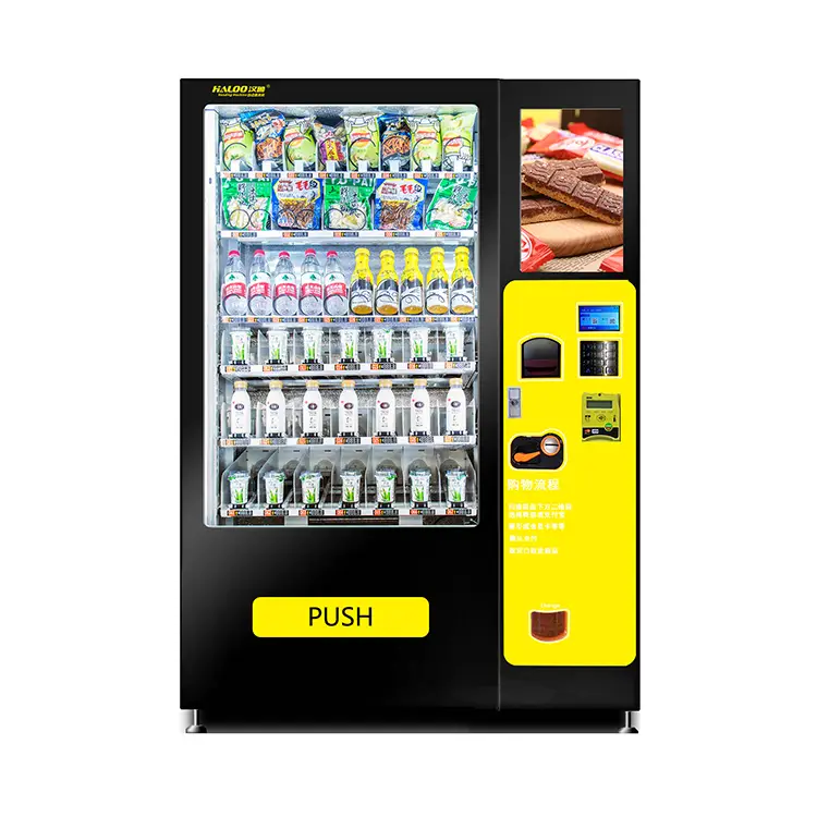 multiple select drink vending machine and snack vending machine with cash payment 1