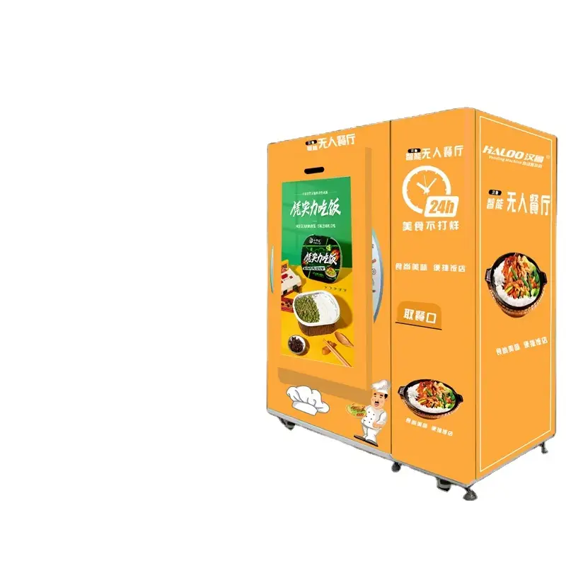 3000W heating power self service take out food vending machine and hot food vending machine 1
