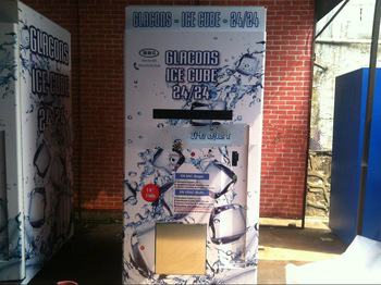 Factory Price 24 hours self service commercial auto sealing bag Ice Vending Machine with 450KG big production 6