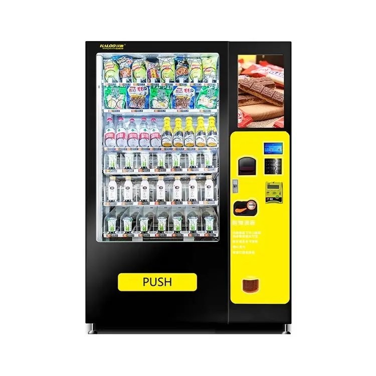customized black vending machine and black combo vending machine 1