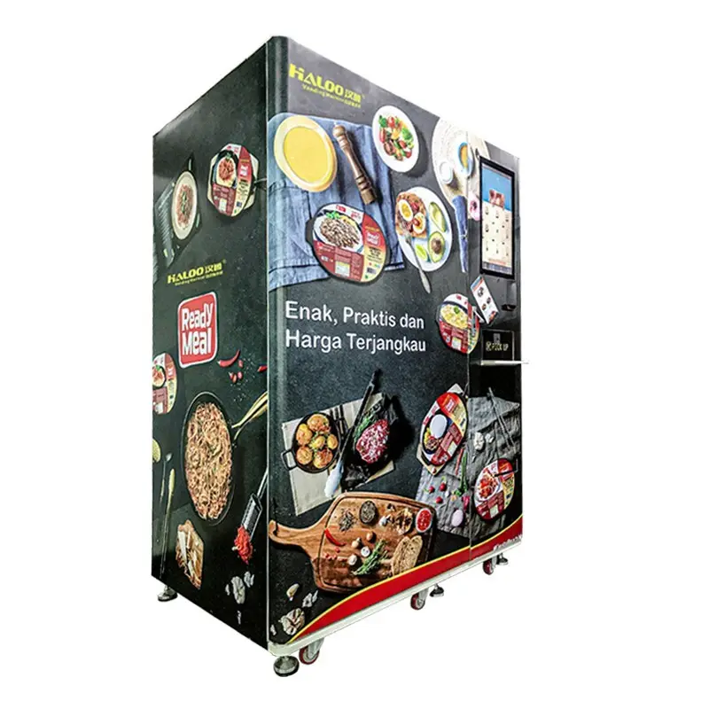 Haloo smart hot snack vending machine factory for snack 8