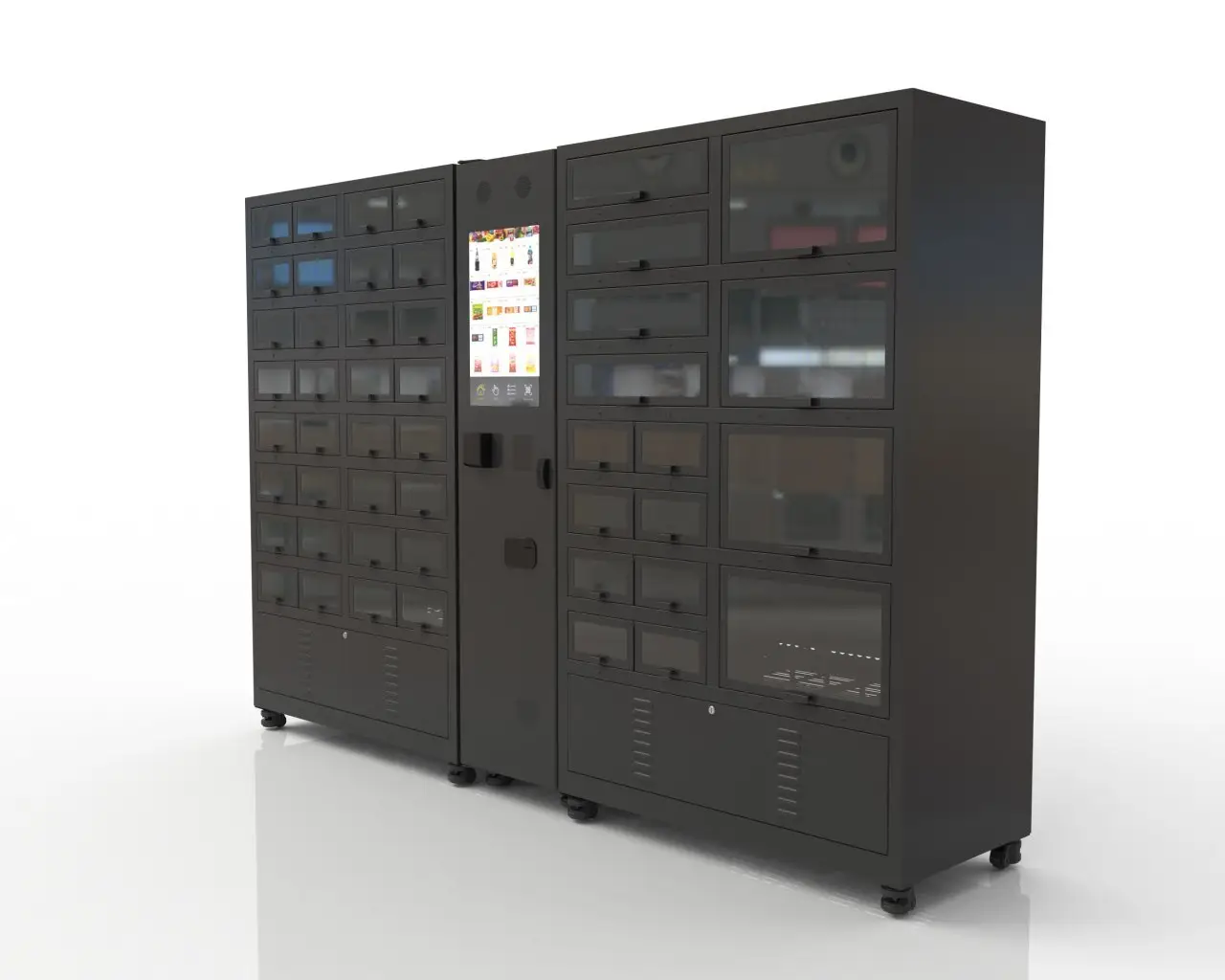 HALOO-DLE-10C+CRE-4A-006 Sex product condom automatic vending machine with 21.5inches ads touch screen90 5