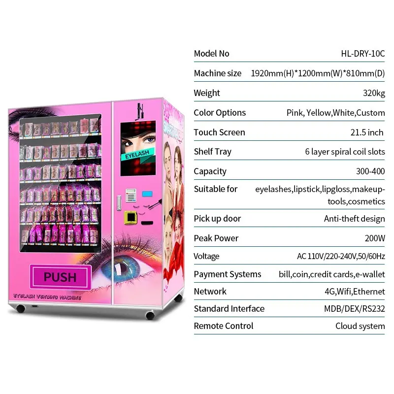 Haloo convenient soda vending machine wholesale for shopping mall 7