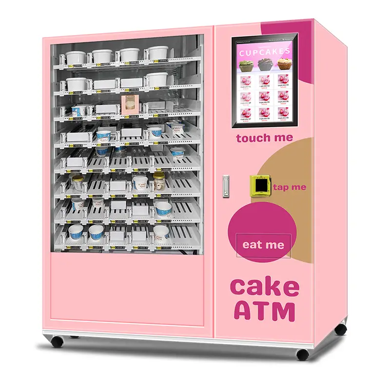 Fully Automatic Cake Vending Machine Cake Box Vending Machine with Credit Card Reader 1