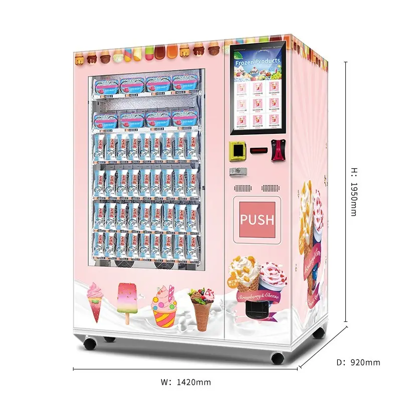 Haloo best ice cream vending machine for sale manufacturer for drink 2