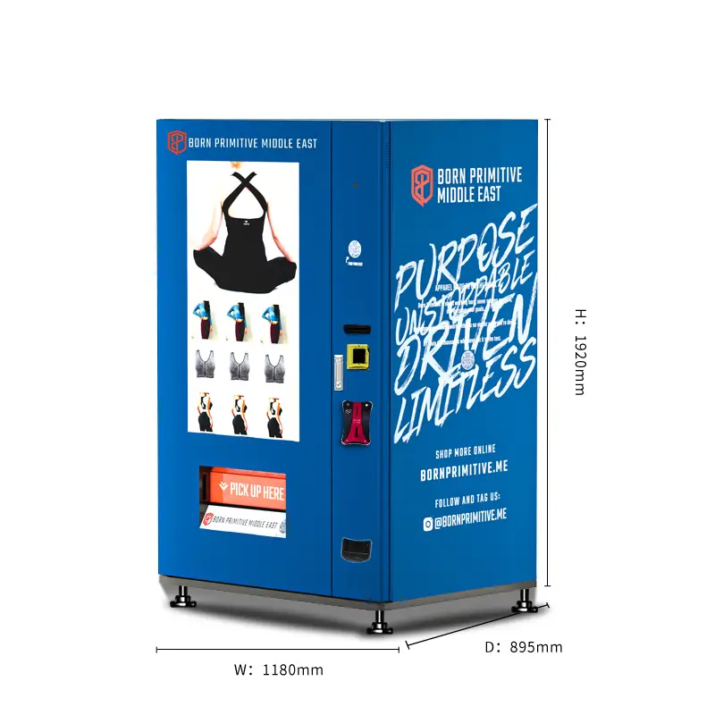 Big Touch Screen Automatic Clothes Vending Machine Fitness Tight Suit T Shirt Swimming Wear Clothes Vending Machine 1