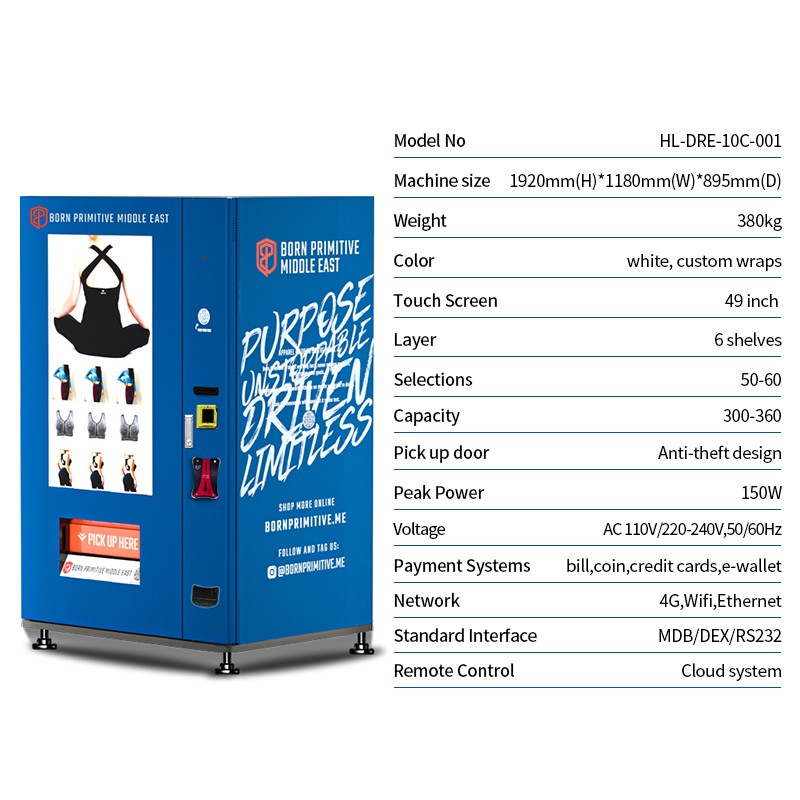 Haloo touch screen vending machine design for merchandise 4