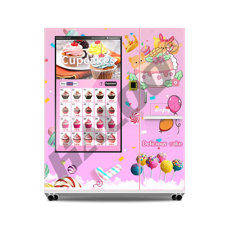 Chessecake Cupcake Vending Machine With 55 Big Touch Screen And Card Reader 4