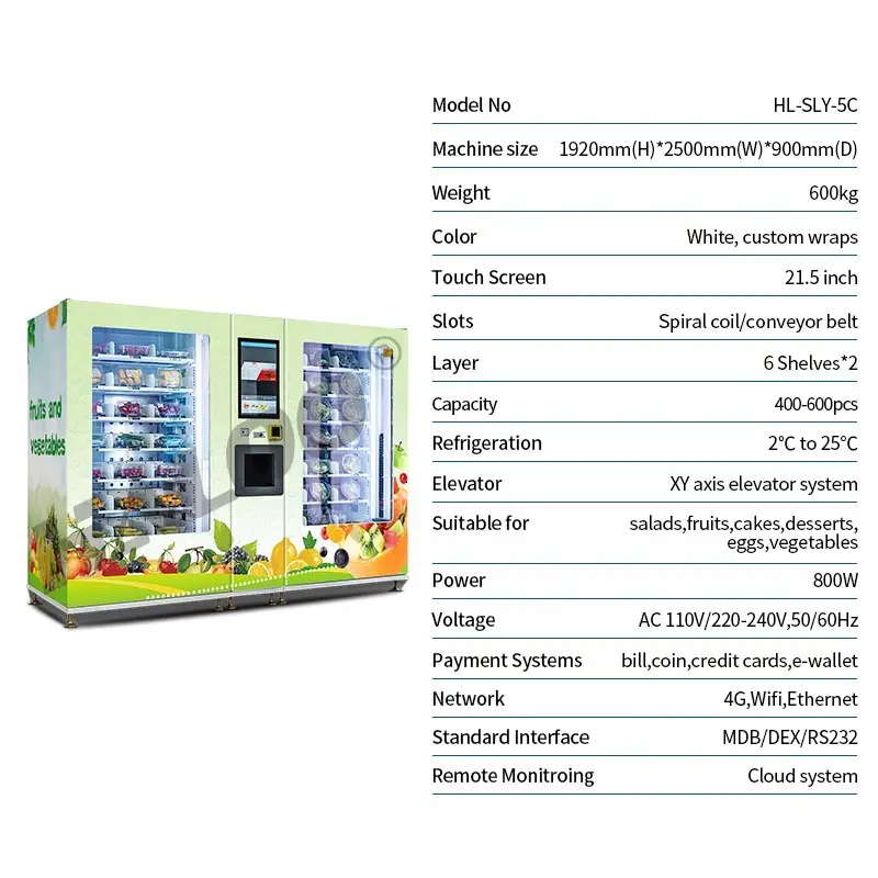Haloo automatic sandwich vending machine wholesale for fragile goods1 8