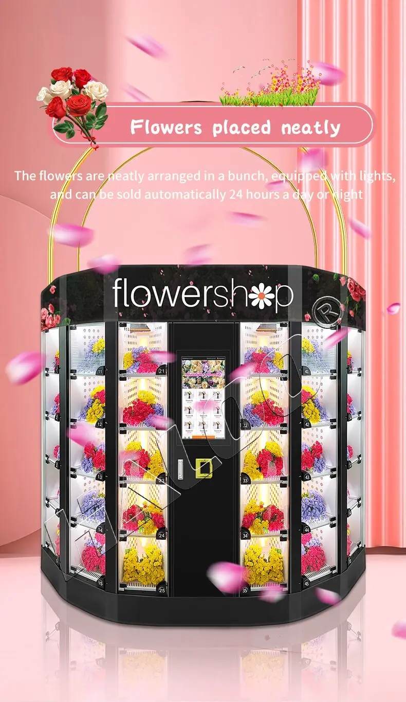 Haloo Intelligent floral vending machine wholesale for shopping mall 8