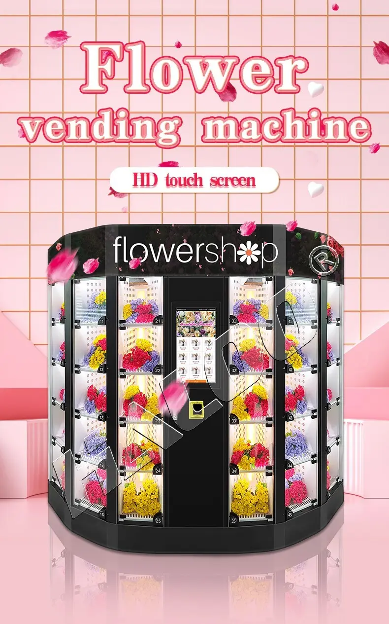 Haloo Intelligent floral vending machine wholesale for shopping mall 4