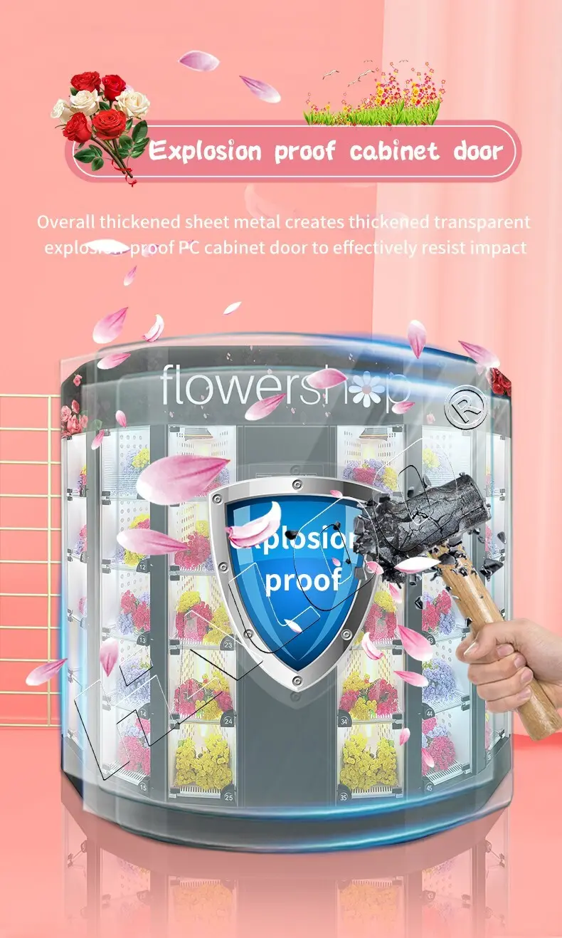 Haloo Intelligent floral vending machine wholesale for shopping mall 5