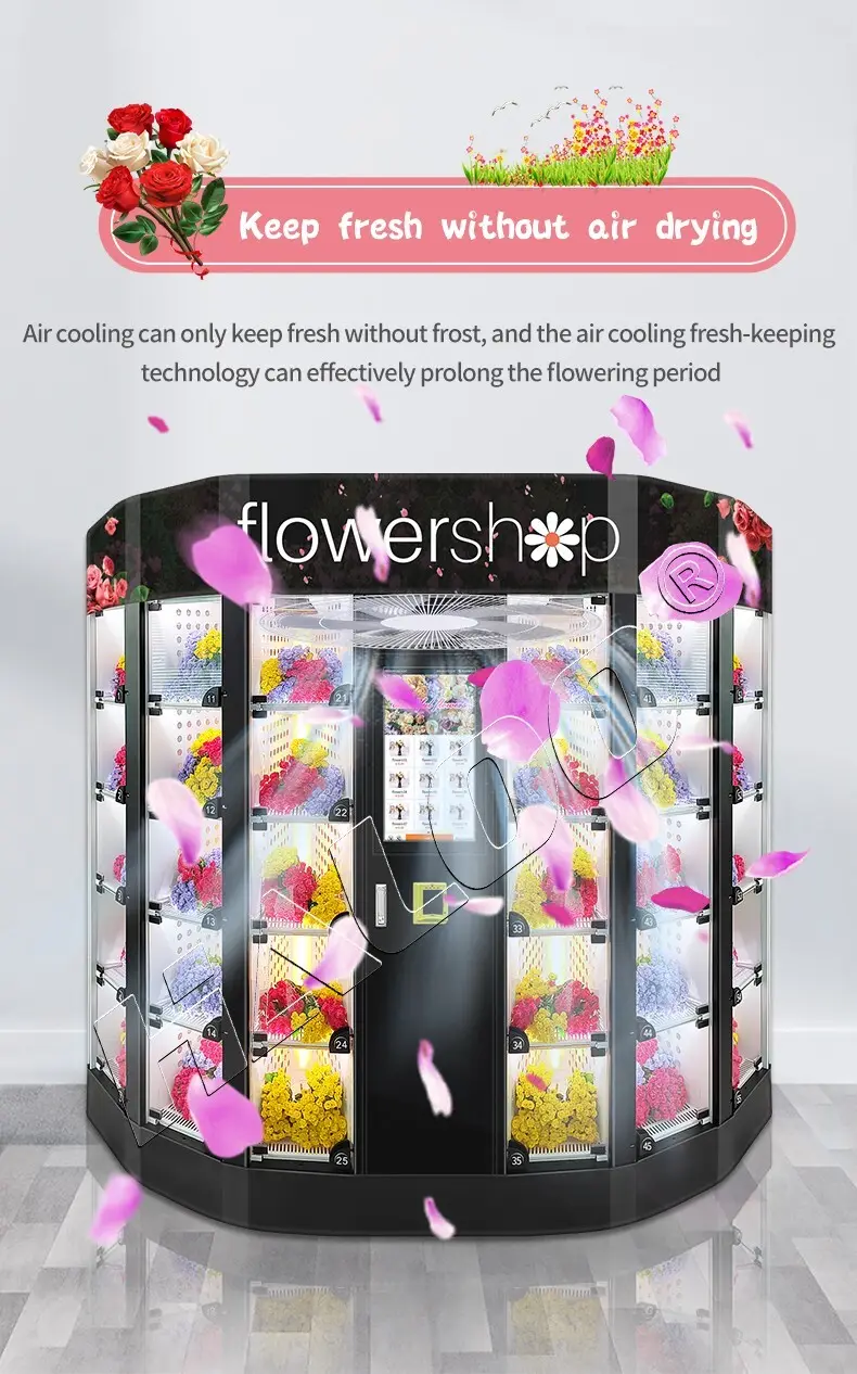 Haloo Intelligent floral vending machine wholesale for shopping mall 9