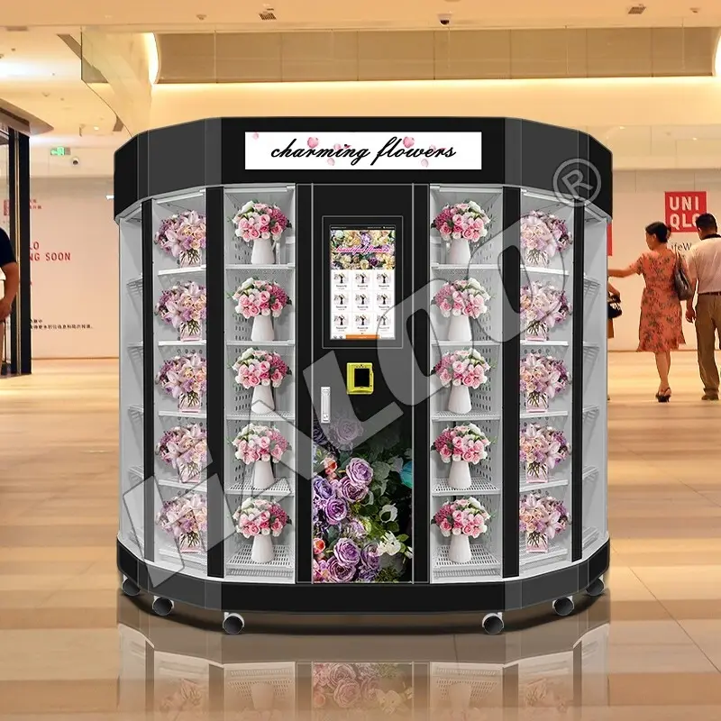 Professional flower vending machine supplier for supermarket 2