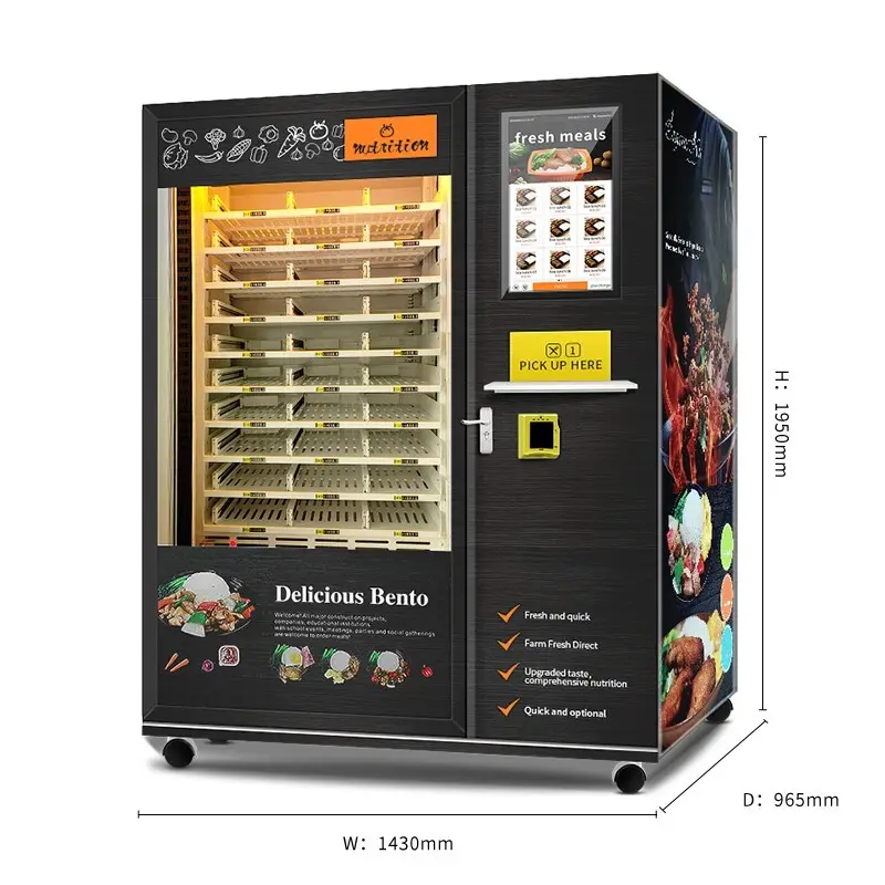 touch screen hot snack vending machine factory for drink 4