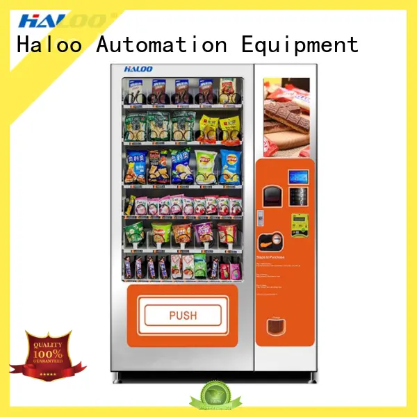 Haloo selfservice cold drink vending machine design for snack 1