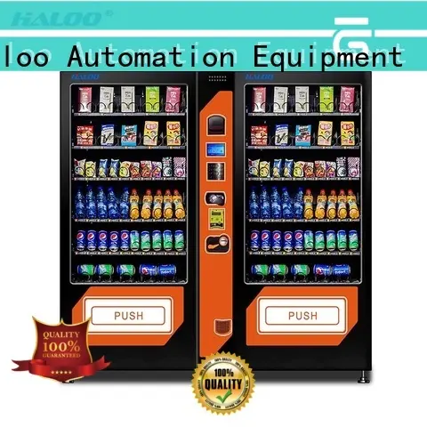 caterpillar aisle cold drink vending machine 21.5inches ads screen for food Haloo 1
