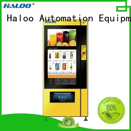 Haloo GPRS remote management snack vending machine factory 1