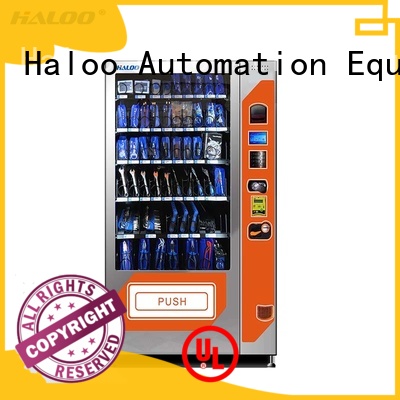 Haloo ads screen snack dispenser machine for snack 1