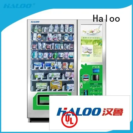Haloo touch screen drink vending machine design for shopping mall 1