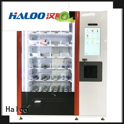 HALOO-DLE-10C+CRE-4A-006 Sex product condom automatic vending machine with 21.5inches ads touch screen1 1