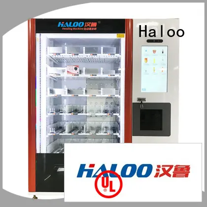 HALOO-DLE-10C+CRE-4A-006 Sex product condom automatic vending machine with 21.5inches ads touch screen2 1