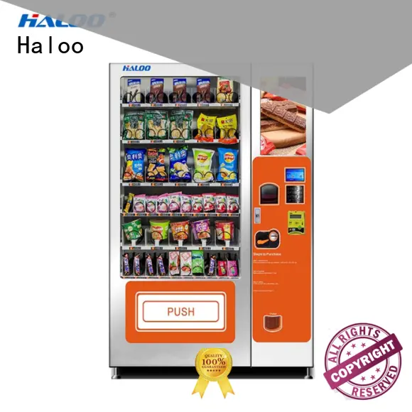 Haloo ads screen beverage vending machine factory direct supply for food 1