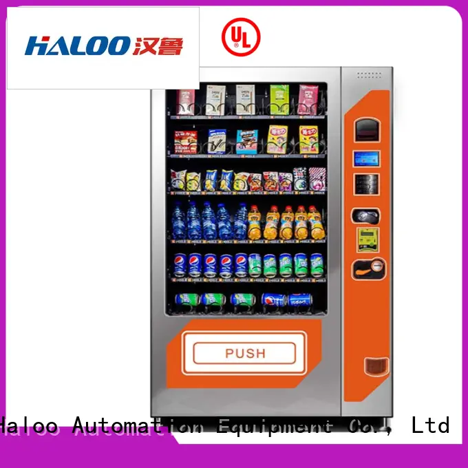 Haloo ads screen combo vending machines design for drink 1