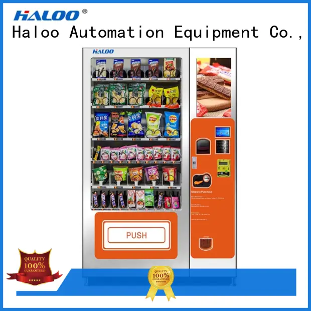 Haloo automatic cold drink vending machine customized for snack 1