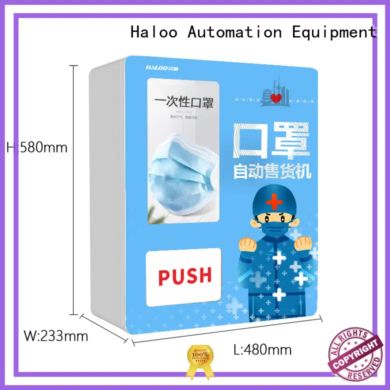 HALOO-DLE-10C+CRE-4A-006 Sex product condom automatic vending machine with 21.5inches ads touch screen6 1