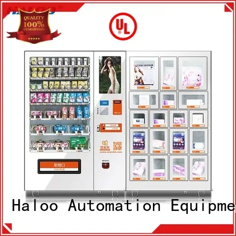 Haloo ads touch screen condom machine customized for shopping mall 1