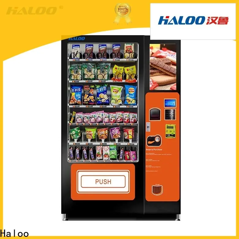 Haloo GPRS remote manage drink vending machine design for merchandise 1