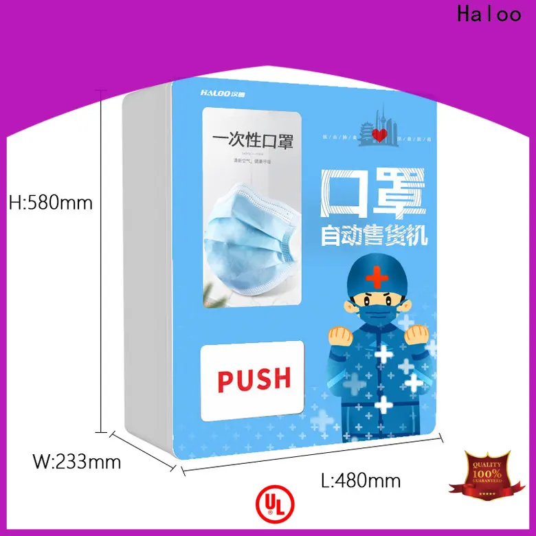 HALOO-DLE-10C+CRE-4A-006 Sex product condom automatic vending machine with 21.5inches ads touch screen12 1
