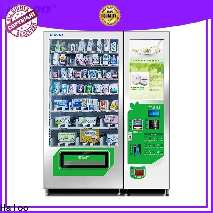 Haloo convenient healthy vending machines design for shopping mall 1