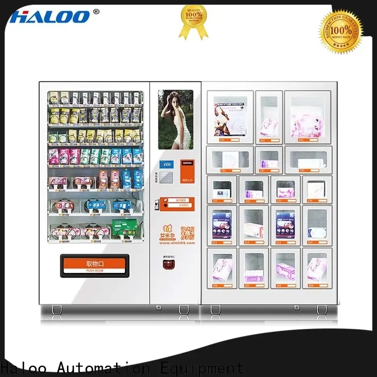 Haloo GPRS remote manage condom dispenser supplier for shopping mall 1