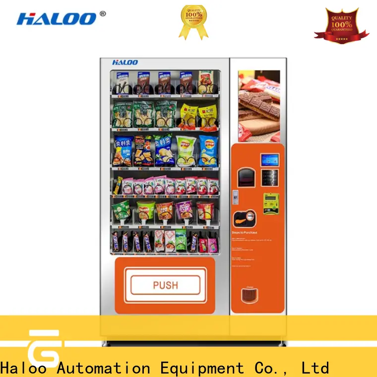 Haloo combo vending machines factory direct supply for drink 1
