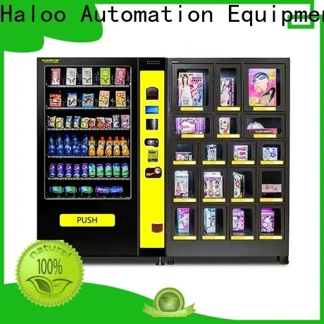 HALOO-DLE-10C+CRE-4A-006 Sex product condom automatic vending machine with 21.5inches ads touch screen34 1