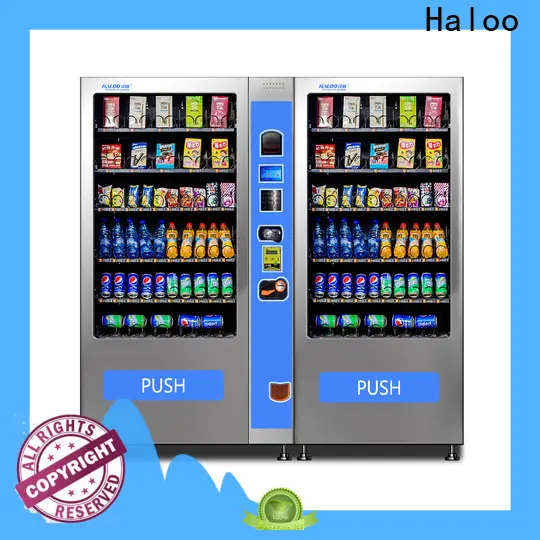 HALOO-DLE-10C+CRE-4A-006 Sex product condom automatic vending machine with 21.5inches ads touch screen38 1