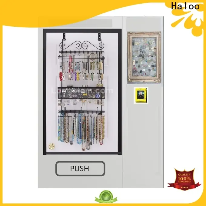 HALOO-DLE-10C+CRE-4A-006 Sex product condom automatic vending machine with 21.5inches ads touch screen42 1