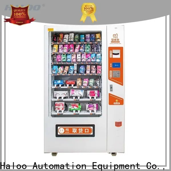 HALOO-DLE-10C+CRE-4A-006 Sex product condom automatic vending machine with 21.5inches ads touch screen52 1
