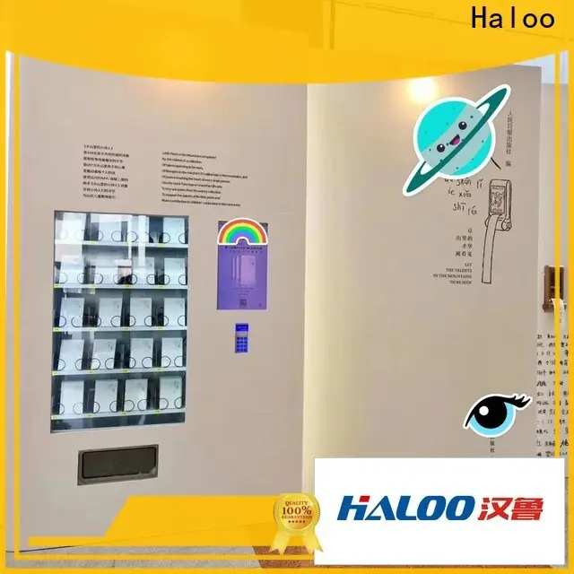 HALOO-DLE-10C+CRE-4A-006 Sex product condom automatic vending machine with 21.5inches ads touch screen63 1