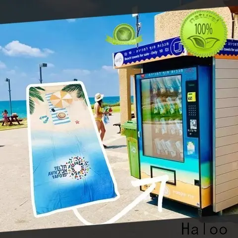 HALOO-DLE-10C+CRE-4A-006 Sex product condom automatic vending machine with 21.5inches ads touch screen71 1