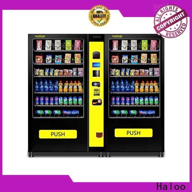 HALOO-DLE-10C+CRE-4A-006 Sex product condom automatic vending machine with 21.5inches ads touch screen74 1