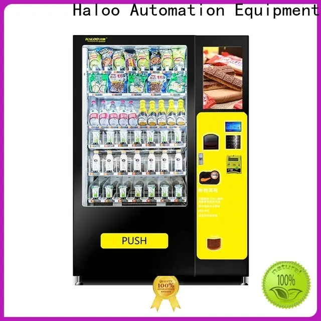 HALOO-DLE-10C+CRE-4A-006 Sex product condom automatic vending machine with 21.5inches ads touch screen80 1