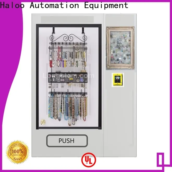 HALOO-DLE-10C+CRE-4A-006 Sex product condom automatic vending machine with 21.5inches ads touch screen81 1