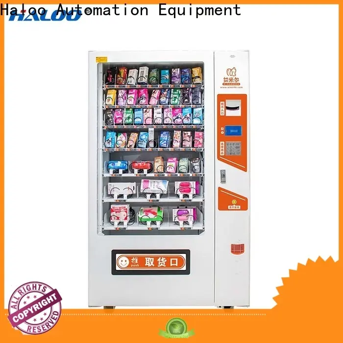 HALOO-DLE-10C+CRE-4A-006 Sex product condom automatic vending machine with 21.5inches ads touch screen91 1