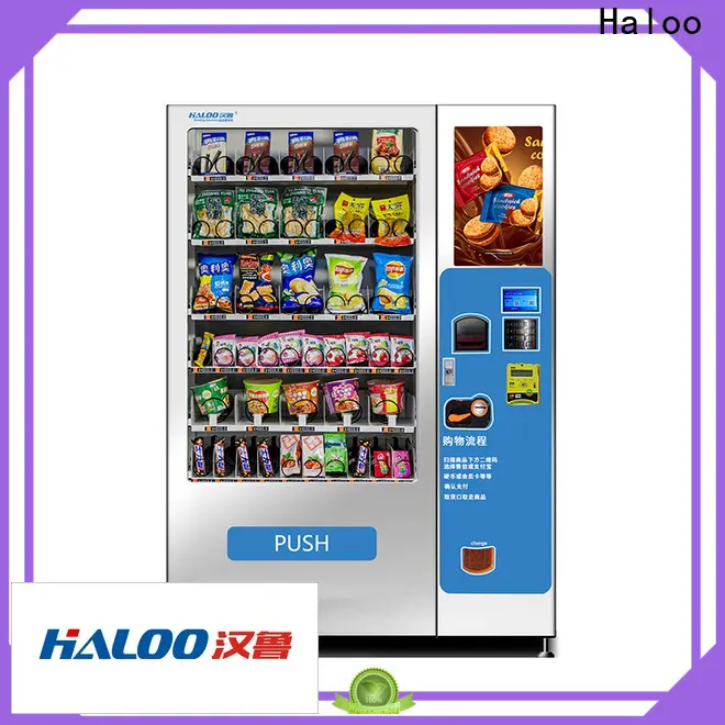 Haloo high capacity vending machine with elevator supplier for snack 1